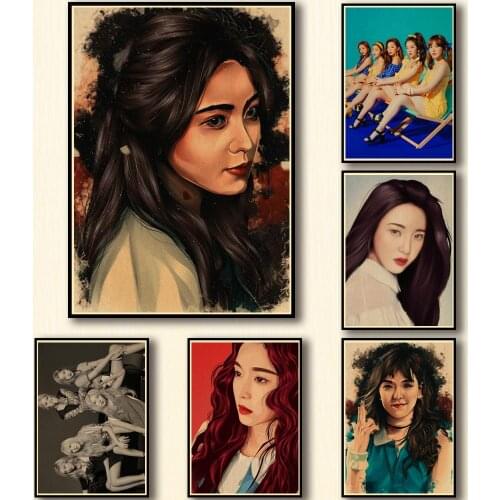 49 Designs Red Velvet Kraftpaper Poster Home Decal Art Painting Funny Wall Sticker for Coffee House Bar 2