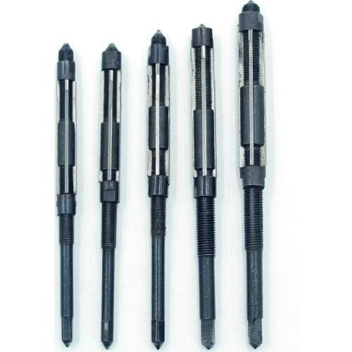 5 Pcs/Set Adjustable Reamer Hand Reamers Set High Speed Steel HSS 6mm-9.25mm Use for Metal