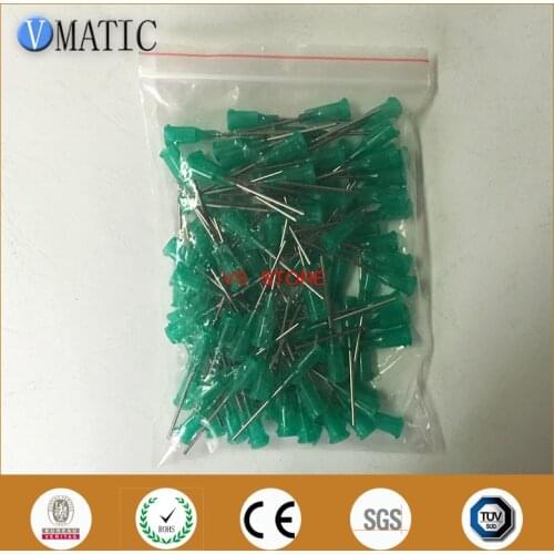 Free Shipping 18G Green 1'' Stainless Steel Tips Glue Dispensing Needle Length 25.4Mm(1 Inch) 100Pcs Glue Dispenser Needle