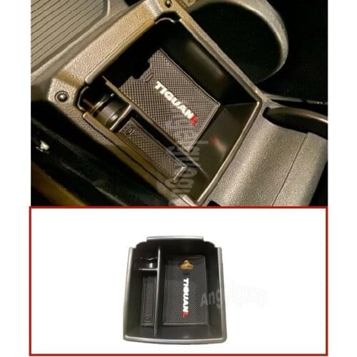 For Volkswagen VW Tiguan mk2 2016 2017 2018 2019 Accessories Car Armrest Center Storage Box Container Glove Organizer Case