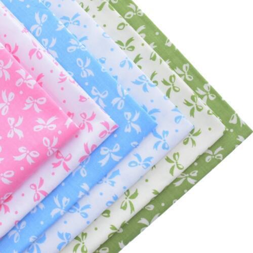 Cotton Fabric Printed Fabrics Patchwork For Sewing Quilt Scrapbooking Tissue Pattern Needlework Material Curtain Cloth Bow-Knot