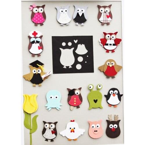 Metal Cutting Dies Create Many Fun Different Small Animals Owl Chick For New DIY Scrapbooking Album Cards Embossing Die Cuts
