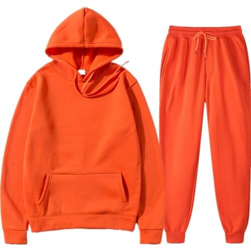 Mens Sets Hoodies+Pants Autumn Winter Hooded Sweatshirt Sweatpants Fashion Slim Fit Men Set Hoodie Pant Hip Hop Pullover Hoody
