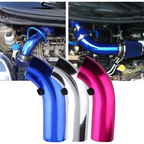 Youwinme 3'' inch 76mm Aluminum Car Air Intake Pipe kit Pipes Cold Secondary Air Inlet Pipe Air filter System Duct Tube Kit