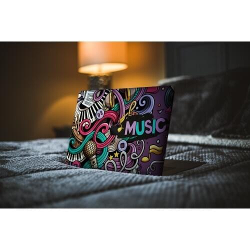 Sticker Master Graffiti style Universal Laptop Decal Sticker Skin For MacBook Air Pro Retina 11" 13" 15" Vinyl Mac Case Body Full Cover Skin Notebook Apple Logo Cut Customize