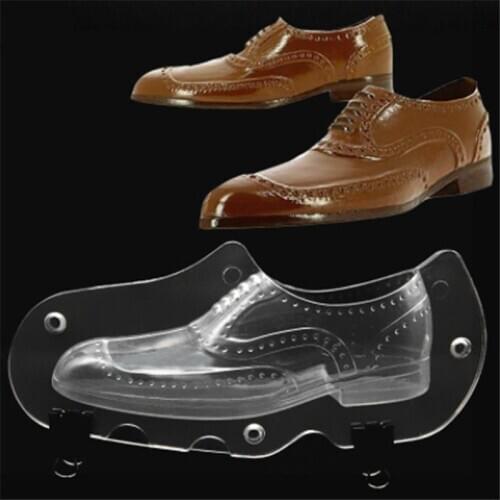 3D Candy Cake Molds Leather Men Shoe Plastic Chocolate Mold Cake Decorating Tools DIY Home Baking Sugar Craft