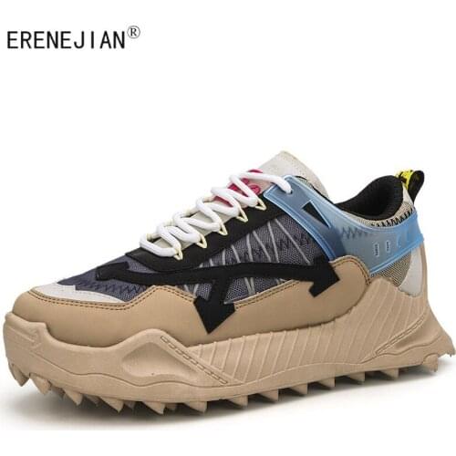 2021 new mens shoes trend daddy shoes mens sports shoes Korean running shoes plus size shoes