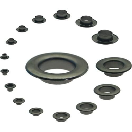 Black Nickel Plane Eyelets 3|4|5|6|7.3|10|12|13.5|15|20|30mm inter diameter scrapbooking accessories Knitwear ojales metálicos