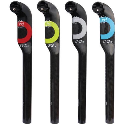 FCFB FW seat post High quality 20 mm Offset carbon fiber bicycle bike MTB bicycle seatpost spike 3K 27.2 / 30.8 / 31.6 mm