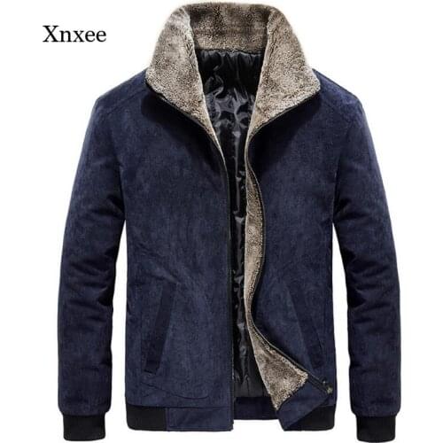 Plus Size Mens Fall/winter Corduroy Jacket Cotton Padded Corduroy Jacket Casual Jacket Street Fashion Jacket Men