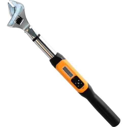 Adjustable digital torque wrench interchangeable insert toos open ring ratchet head