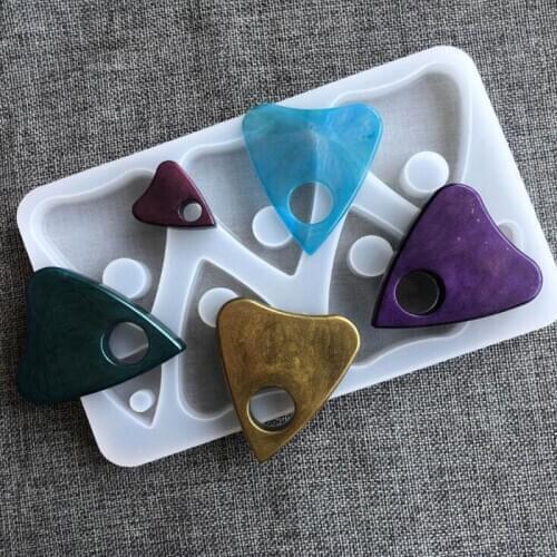 Handmade Gothic Ouija Heart Pendant Silicone Resin Casting Molds Keychain Necklace Mold Jewelry Making Tools Art Crafts