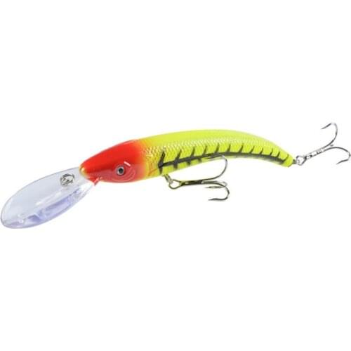 FISHINAPOT 1Pcs bend 15cm 16g Fishing Lure Minnow Hard Bait with 2 Fishing Hooks Carp Bass Fishing Tackle Wobblers 10 Colors