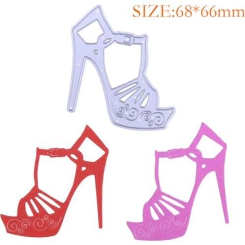 SCD690 High Heels Metal Cutting Dies For Scrapbooking Stencils DIY Album Cards Decoration Embossing Folder Die Cuts Molds New