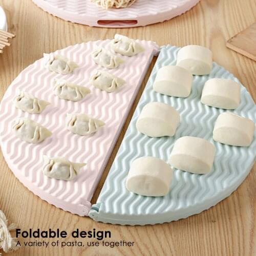 Foldable Household Noodle Food Dumpling Plate Mat Curtain Single Layer Cover Not Sticky Food Mat Table Pad Kitchen Gadget