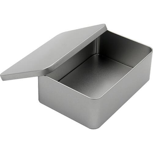 Star Packaging Hinged Small Metal Rectangular Hot Sale Gift Tin Packing Box