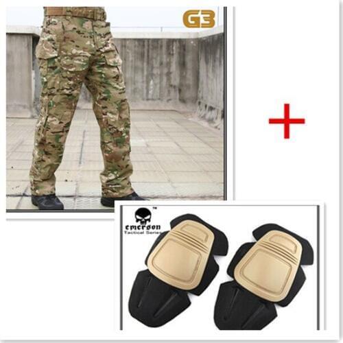 Emerson Tactical Combat Pants G3 uniform BDU Military Army knee Pads Multicam EM8527
