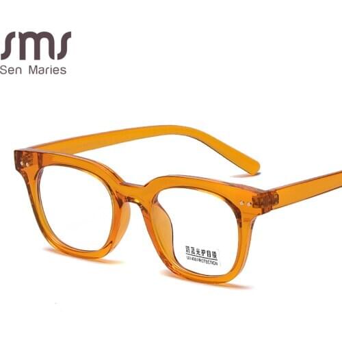 TR90 Optical Classic Frame Square Eyeglasses Women Fashion Computer Glasses Frames Fashion Retro Clear Myopia Frame Lady UV400