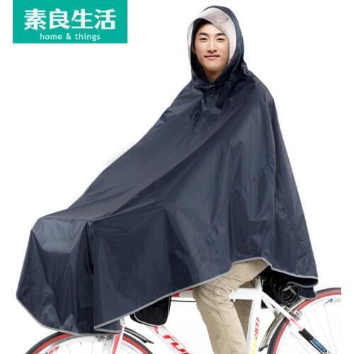 In good life of adult male and female single riding bicycle electric vehicle battery car motorcycle raincoat poncho thickened