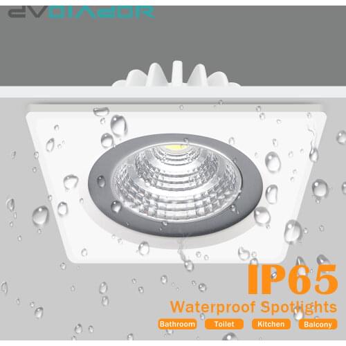 IP65 Waterproof LED Spot light Ceiling 7W 12W Modren LED Ceiling lamp AC110V 220V For Bathroom Recessed led Ceiling Downlight