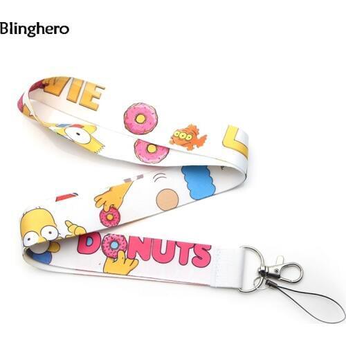 Blinghero Funny Cartoon Lanyard For keys Cool Hang Ropes Phone Badge Holder Neck Straps Best Gift for Women Men BH0216