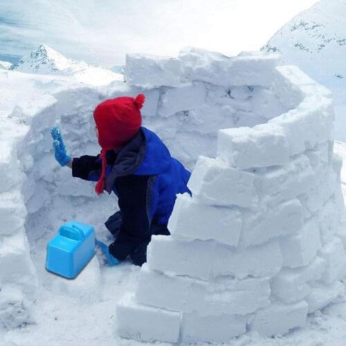 Winter Block Mold Funny Plastic Castle Foundation Brick Outdoor Winter W4E5 Block Mould Mold Sand Kids Maker M8F9