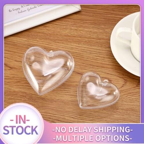 1/2Set 65/80mm Bath Bomb Mold Heart Shape DIY Clear Plastic Bath Bomb Mould Acrylic Mold Bath Accessories For Chrisemas Xmas