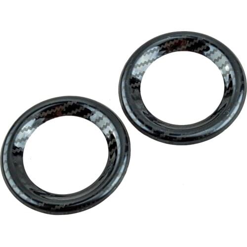 1 Pair Car Front Left Right Door A Pillar Speaker Ring Cover Carbon Fiber Style Fit for Honda Accord 2013 2014 2015-2017