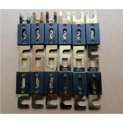 100Pcs/Lot CNL ANL 50A 80A 100A 125A 150A 200A 225A 250A 300A 350A 400A Bolt on Fuse Auto Stud Fuse Golf Cart Forklift Paller