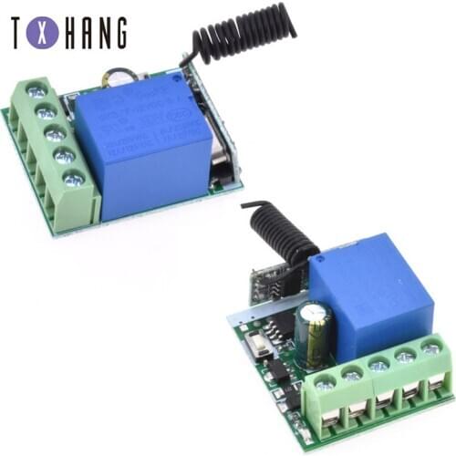 10A 1 Channel 315/433HZ Remote Control Receiver RF Wireless Relay Switch DC12V For DIY Integrated Circuits Part diy electronics