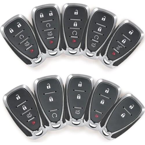 4 Buttons Smart Remote Key Shell Replacement Keys Fob Body Housing Fit for Chevrolet Cruze Malibu Camaro