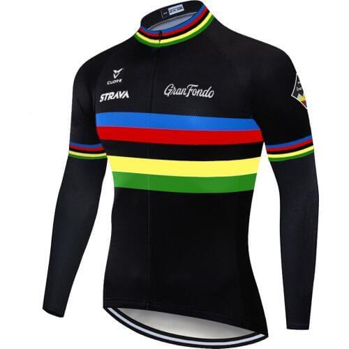 2020 pro team Strava cycling jersey summer spring maillot ciclismo hombre Outdoor breathable long sleeve Bike jersey roadbike