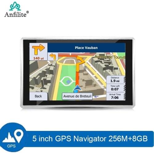 Anfilite 7" HD Car GPS Navigation FM Bluetooth AVIN Navitel 2018 latest Europe Map Sat nav Truck gps navigators auto