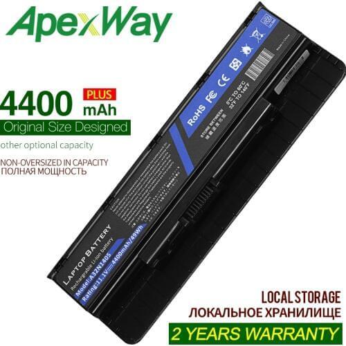 ApexWay11.1V Battery For Asus A32N1405 G551 G551J G551JK G551JM A32NI405 G771 G58JM A32LI9H G771J G771JK G771JM G771JW A32N14O5
