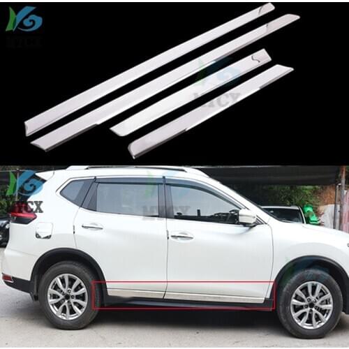 Car Stainless Steel body side moldings side door decoration For Nissan X-Trail X Trail T32 2014-2019 Car styling
