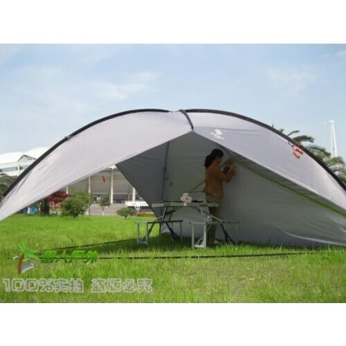 Large outdoor canopy pergola shade canopy beach tent awning 3 side walls option UV coating Family tent 5-8 people use Breathable