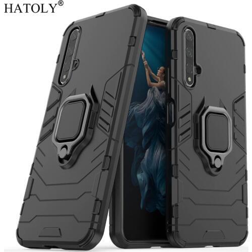 For Huawei Nova 5T Case Cover for Huawei Nova 5T Finger Ring Phone Case Hard PC TPU Shell Bumper Armor Case For Huawei Nova 5T