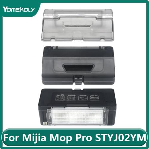 For Xiaomi Mijia Mop Pro STYJ02YM/VIOMI V2 PRO/V3 Robot Vacuum Cleaner Water Tank Dust Box 2 in 1 Dustbox+Watertank Parts