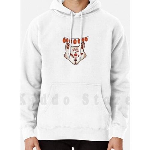 Kitsune hoodies long sleeve Kitsune Japan Lantern Koi Japanese Red Fox Traditional Tradition Sakura