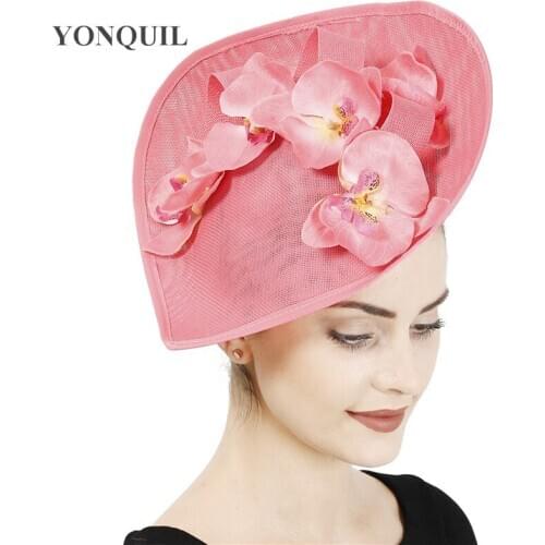 Nice Flower Hair Pins Headdress Wedding Party Bridal Women Fascinators Clip Ladies Accessory Weddings Women Big Millinery Caps
