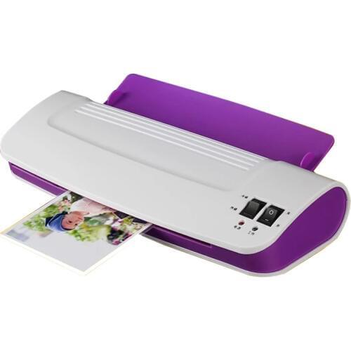 Home Office Hot Cold Laminator Machine for A4 Document Photo Blister Packaging Plastic Film Roll Laminator