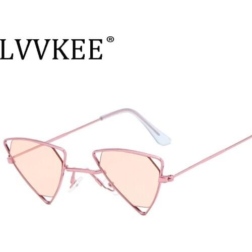 2020 Hot brand Luxury triangle sunglasses Gradient lenses sun glasses for women men metal frame high quality high quality UV400