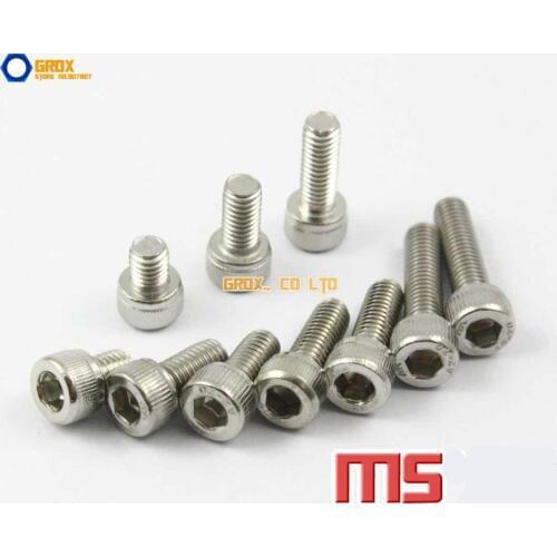 M5 304 Stainless Steel Allen Bolt Socket Cap Screws Hex Head DIN 912