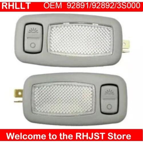 2 pcs LH RH original interior pendant lamp vanity gray for Hyundai Sonata YF i45 2011-2015 Elantra / AVANTE MD for KIA Forte Cer