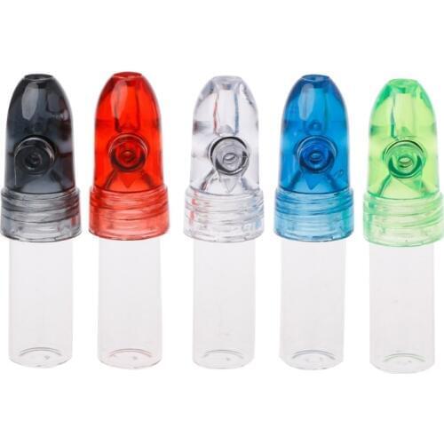 Drop Ship&Wholesale New Useful Snuff Bullet Box Dispenser Snuffer Glass Bottle Snuff Sniff Oct.25