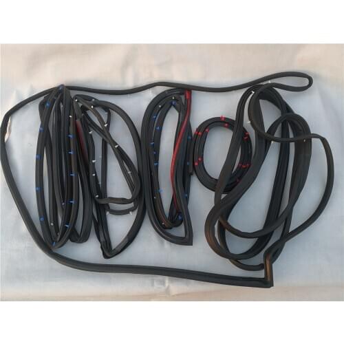 6PC Door Rubber Seal Doorpost Rubber Strip for Mitsubishi Pajero Montero V31W V43W MR120675 MR120676 MR120677 MR120678 MB669336