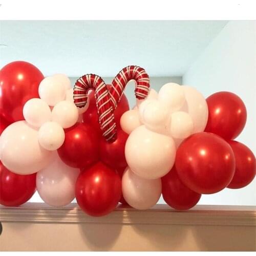 Happy Christmas Balloon Garland Arch Kit Green Red Latex Balls Candy Foil Birthday Xmas Kid Toy Party Decoration Supplies Global