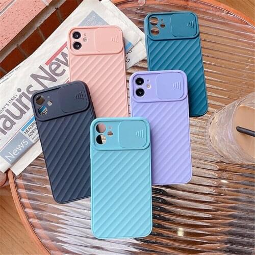Camera Lens Protection Phone Case on For iPhone 11 12 Pro Xs Max 8 7 Plus XR X XSMax SE 2020 Candy Color Soft Silicon Back Cover