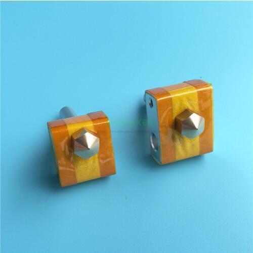 1set CTC 3D printer spare parts hotend kit PTFE inside nozzle + heater block + heat break + insulation tape