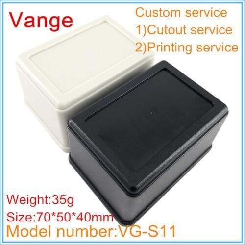 1pcs/lot black color available project box 70*50*40mm ABS plastic apparatus instrument housing for wire connector product
